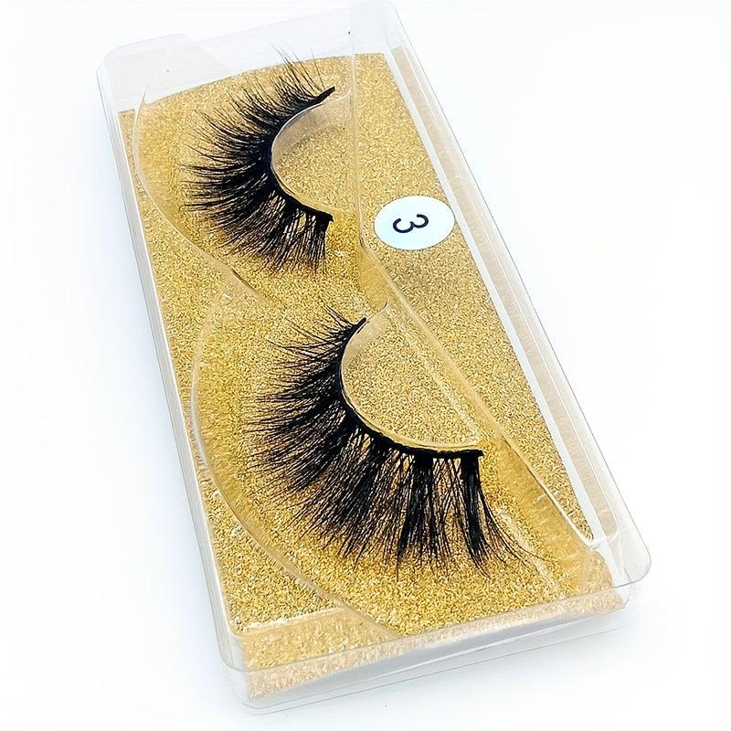 10 Pairs 3D Mink Eyelashes Natural Fluffy Thick False Eyelashes