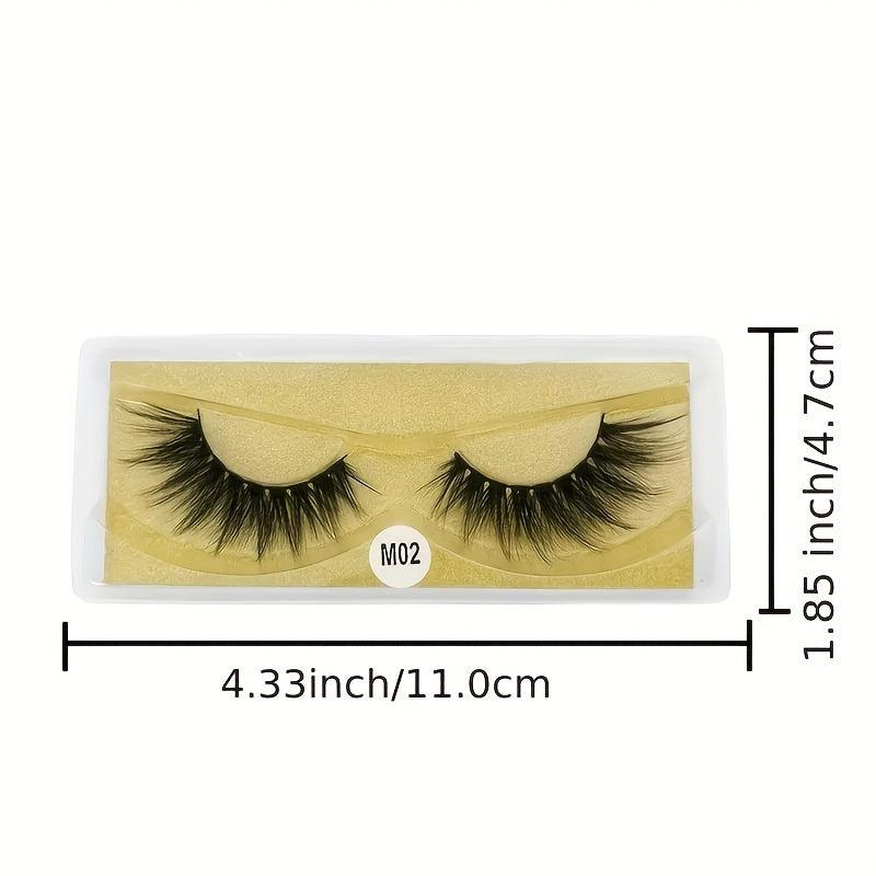 10 Pairs 3D Mink Eyelashes Natural Fluffy Thick False Eyelashes