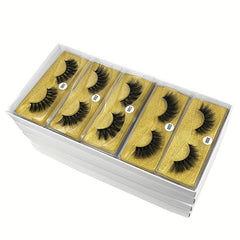 10 Pairs 3D Mink Eyelashes Natural Fluffy Thick False Eyelashes