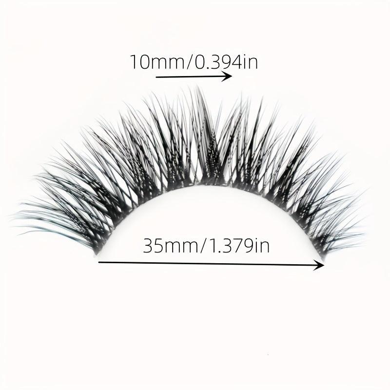 Natural Style False Eyelashes for Daily Wear - 1 Pair
