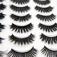 20 Pairs 3D Mink Lashes Layer Thick Crisscross Curly False Eyelashes