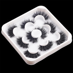 5 Pairs Mink Fluffy False Eyelashes Natural Look Faux Mink Lashes