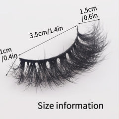 Mink Fluffy False Eyelashes Pack 5 Pairs Mega Volume Long Eye Extensions
