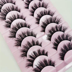 10 Pairs Wispy False Eyelashes Natural Look Mink Lashes Fluffy 16 20mm