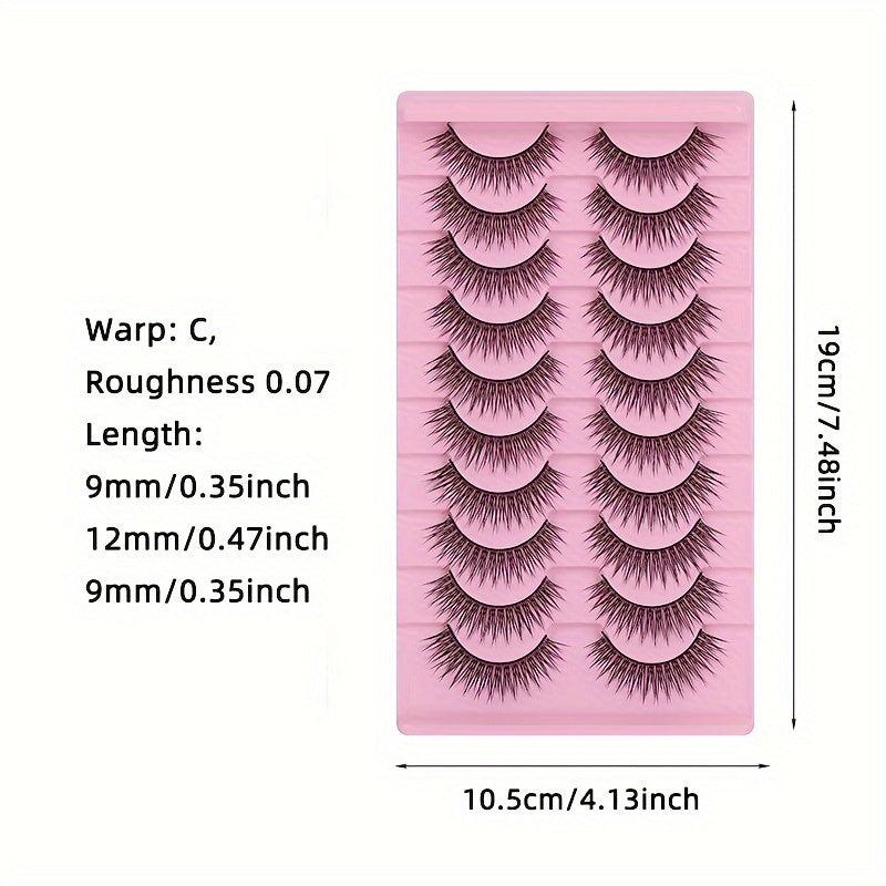 Eyelashes Fairy Strip Lashes Natural Wispy Fluffy Long Lasting