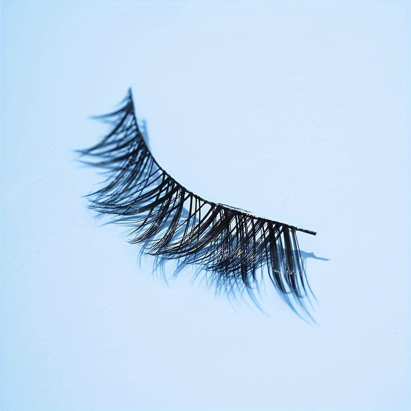 Japanese Style Fox Eye False Eyelashes Wispy Crisscross Manga Lashes