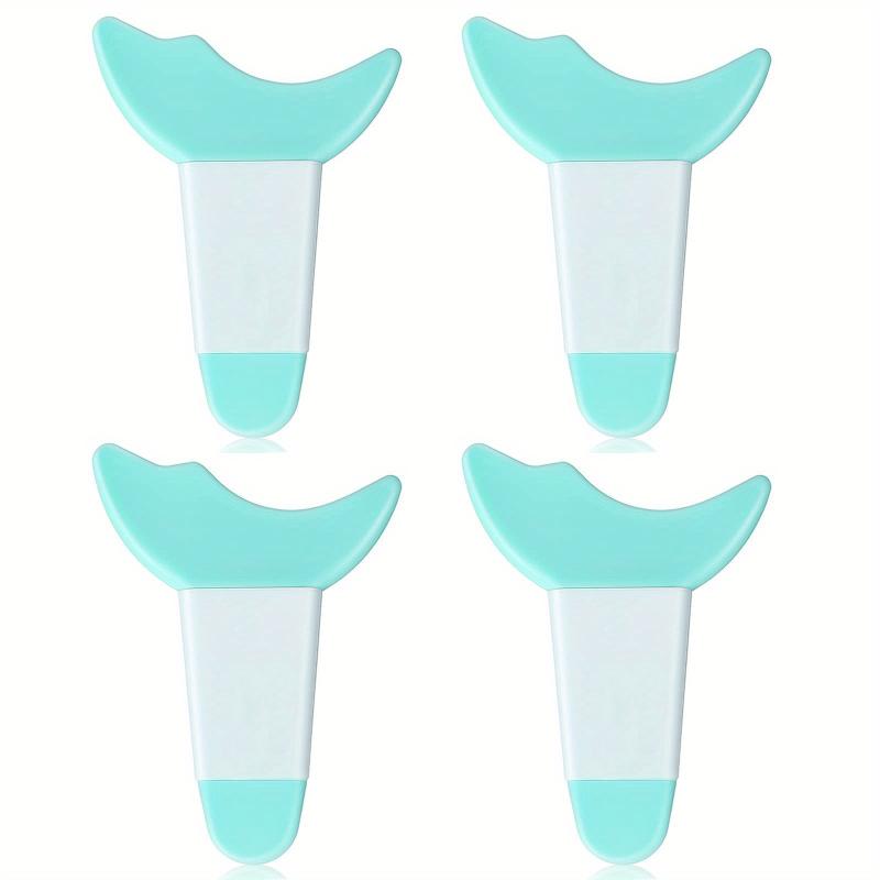 4 Pcs Mascara Eyelash Guard Applicator Double Head Tool Silicone Reusable