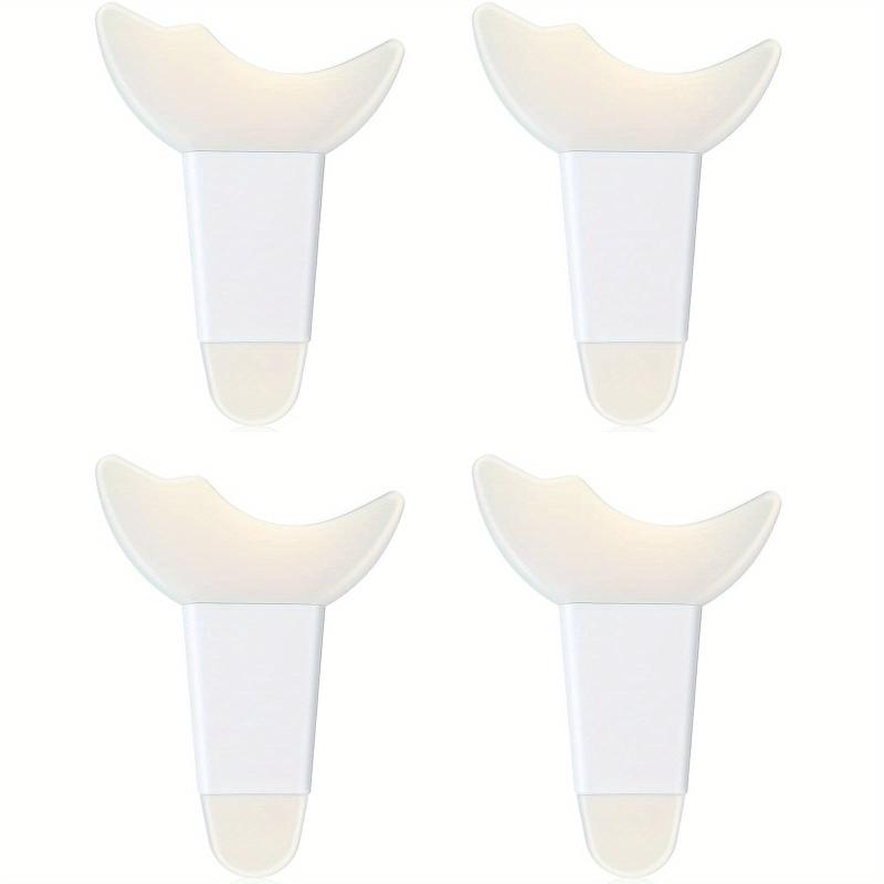 4 Pcs Mascara Eyelash Guard Applicator Double Head Tool Silicone Reusable