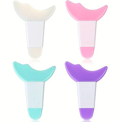4 Pcs Mascara Eyelash Guard Applicator Double Head Tool Silicone Reusable