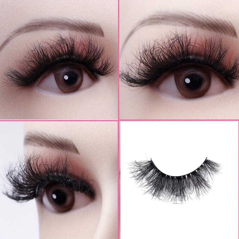 Mink Fluffy Eyelashes Natural Look Pack 5 Pairs