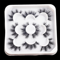 Mink Fluffy Eyelashes Natural Look Pack 5 Pairs