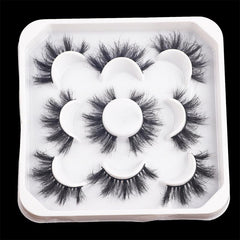Mink Fluffy Eyelashes Natural Look Pack 5 Pairs