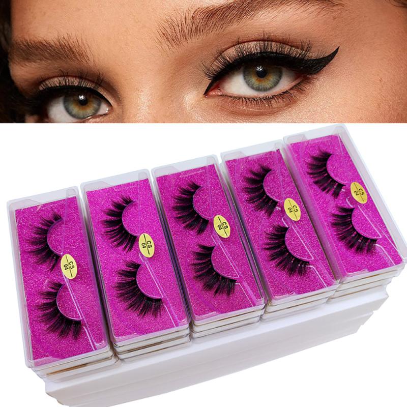 20 Pairs 3D Mink Lashes Fluffy Curly False Eyelashes Makeup Party Use