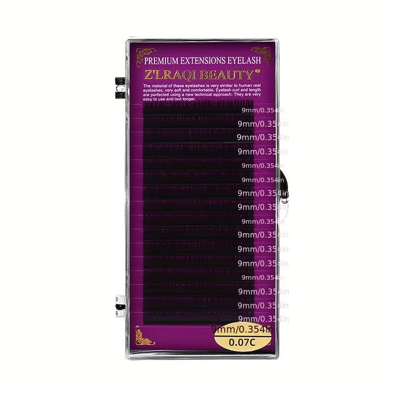 16 Rows Eyelash Extension Individual False Eyelashes Natural 0.07mm Thickness