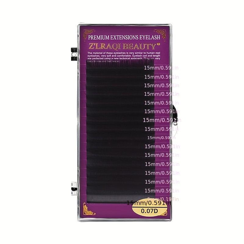 16 Rows Eyelash Extension Individual False Eyelashes Natural 0.07mm Thickness