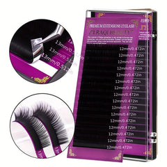 16 Rows Eyelash Extension Individual False Eyelashes Natural 0.07mm Thickness