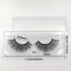 10 Pairs 6D Natural Mink Eyelashes Makeup Set