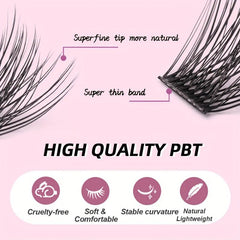 Curly Volume Cluster Lashes DIY Eyelash Extension Set