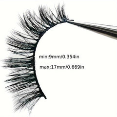 10 Pairs Fluffy False Eyelashes Natural Look Volume Thick Curly Lashes Extension