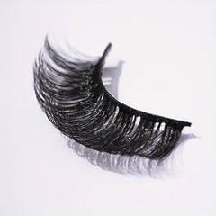 8 Pairs Fluffy 20mm D Curly Wispy Strip Cross False Eyelashes