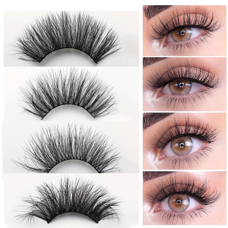 Wild Style Messy False Eyelashes Thick Long Curling Realistic Daily Wear Women