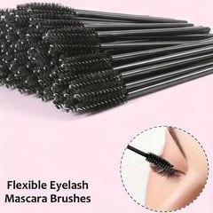 100pcs Transparent Eyelash Extension Brushes