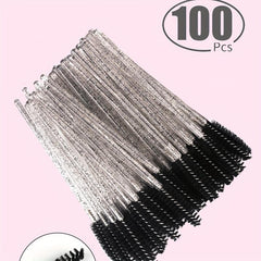 100pcs Transparent Eyelash Extension Brushes