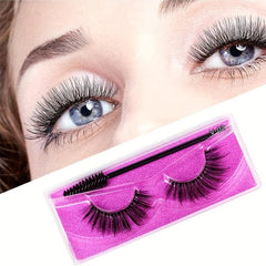 10 Pairs 3D Thick Faux Mink False Eyelashes Natural Slender Eyelashes