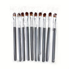 Professional Eye Makeup Brush Set Soft Angled Bristles for Eyebrows Eyeshadow