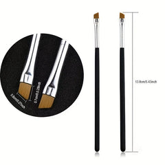 Professional Eye Makeup Brush Set Soft Angled Bristles for Eyebrows Eyeshadow