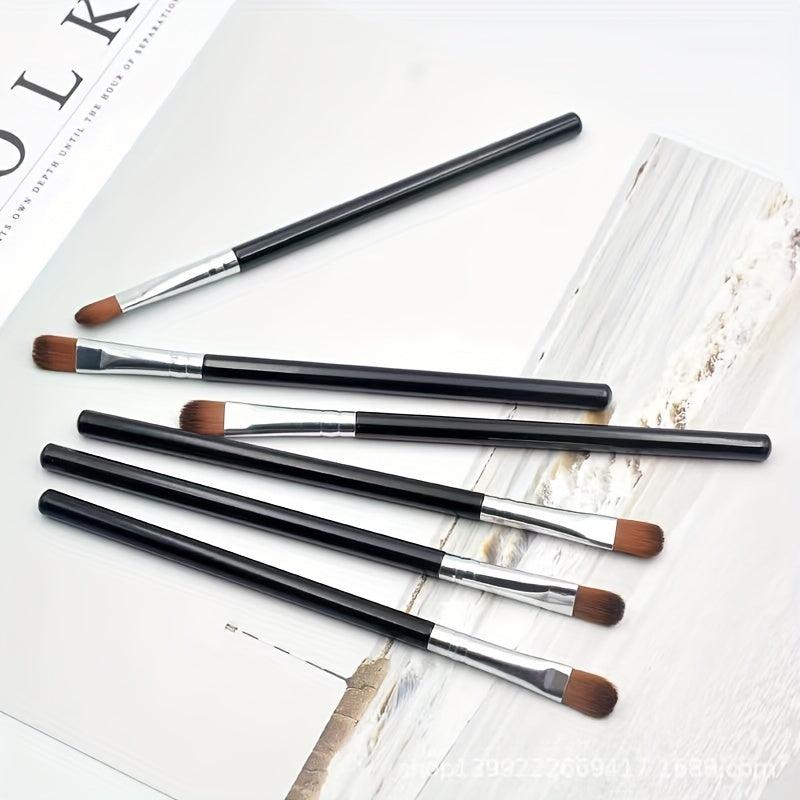 Professional Eye Makeup Brush Set Soft Angled Bristles for Eyebrows Eyeshadow