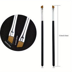 Professional Eye Makeup Brush Set Soft Angled Bristles for Eyebrows Eyeshadow