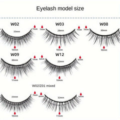 5 Boxes Reusable Self-adhesive False Eyelashes Easy to Apply Fluffy Waterproof