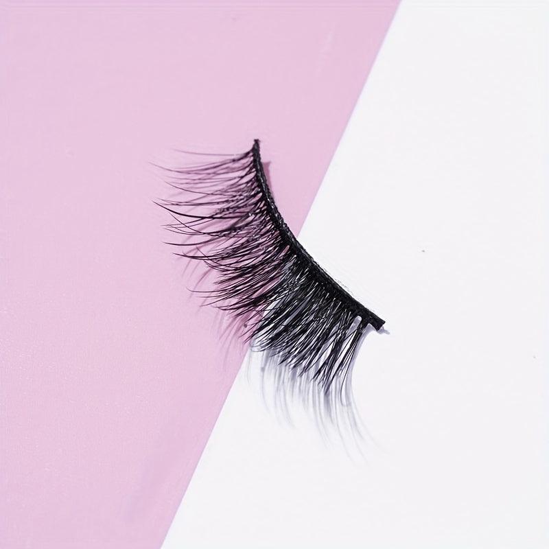 10 Pairs Half False Eyelashes 14mm Curly Cross Eyelashes Lightweight Reusable