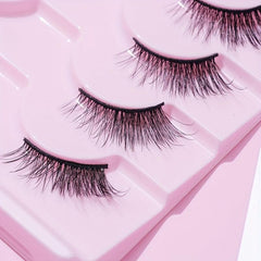10 Pairs Half False Eyelashes 14mm Curly Cross Eyelashes Lightweight Reusable