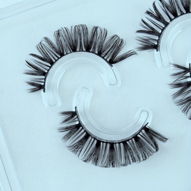 6 Pairs 4D Curly False Eyelashes Natural Look Makeup Lashes Extension