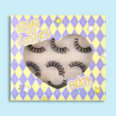 6 Pairs 4D Curly False Eyelashes Natural Look Makeup Lashes Extension