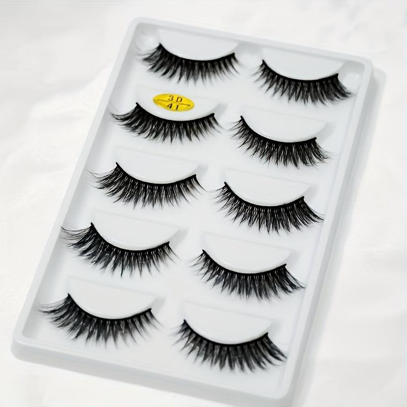 5 Pairs Thick Curling False Eyelashes for Women