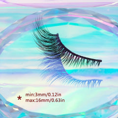 5 Pairs 5D Cat Eye False Eyelashes 16mm Fluffy Cross Eyelashes