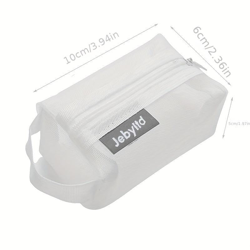 3pcs Portable Mesh Storage Bags Cosmetic Toiletry Bag for Daily & Travel