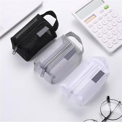 3pcs Portable Mesh Storage Bags Cosmetic Toiletry Bag for Daily & Travel