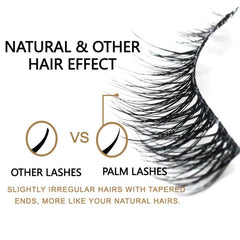 Natural Look False Lashes Faux Mink Fluffy Long Eyelashes Extension