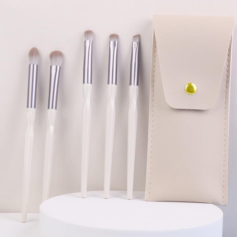 5pcs Eyeshadow Brushes Set with Storage Case, Eye Shadow Makeup Brush Kit
