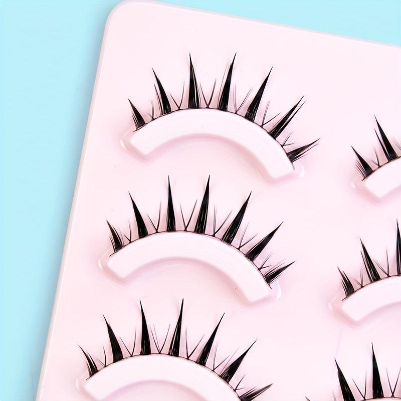 5 Pairs 3D Japanese Style Eyelashes for Cosplay & Natural Look