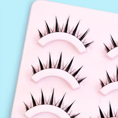5 Pairs 3D Japanese Style Eyelashes for Cosplay & Natural Look