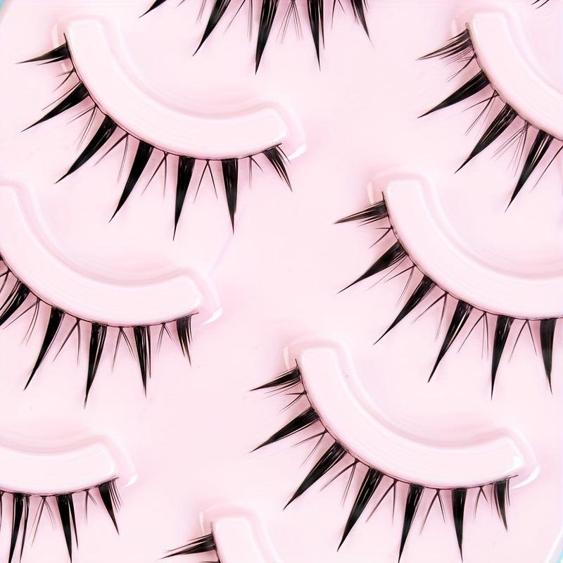 5 Pairs 3D Japanese Style Eyelashes for Cosplay & Natural Look