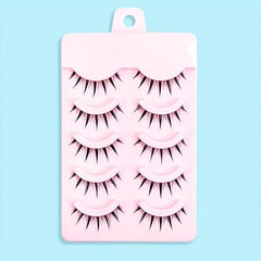 5 Pairs 3D Japanese Style Eyelashes for Cosplay & Natural Look