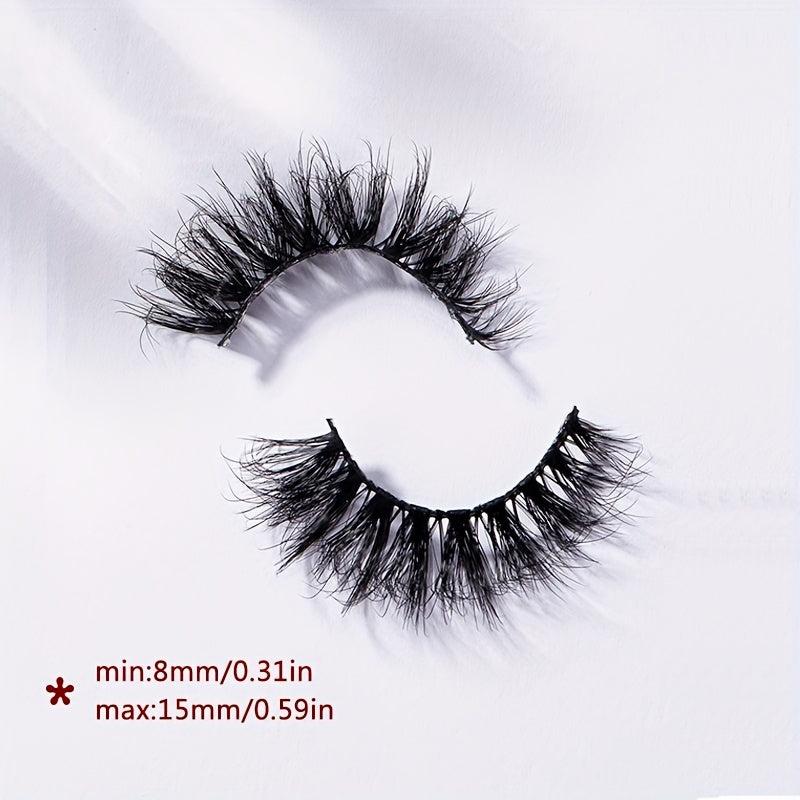 7 Pairs Fluffy Wispy 15MM False Eyelashes Pack E