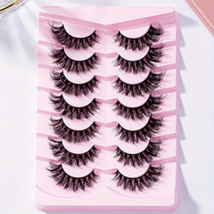 7 Pairs Fluffy Wispy 15MM False Eyelashes Pack E