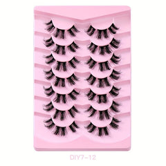 7 Pairs DIY Lash Clusters Extension False Eyelashes D Curling Long Lasting